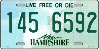 NH license plate 1456592