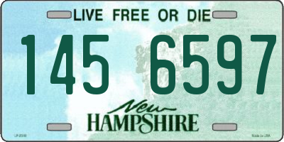 NH license plate 1456597