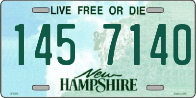 NH license plate 1457140