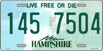 NH license plate 1457504