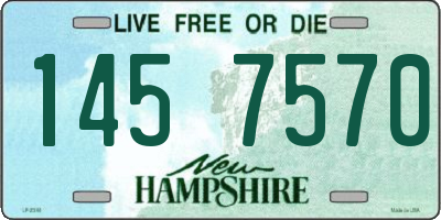 NH license plate 1457570