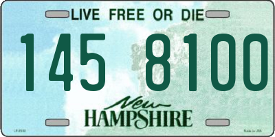 NH license plate 1458100