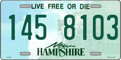 NH license plate 1458103