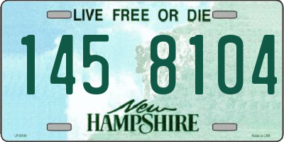 NH license plate 1458104