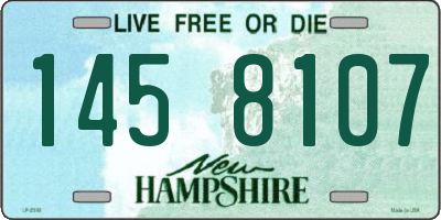 NH license plate 1458107
