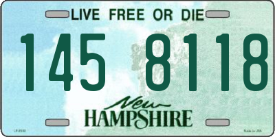NH license plate 1458118