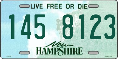 NH license plate 1458123