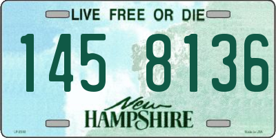 NH license plate 1458136
