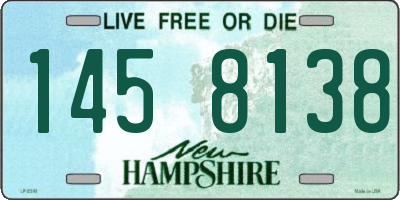NH license plate 1458138