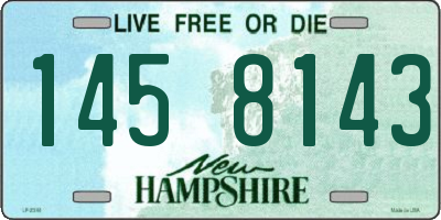NH license plate 1458143
