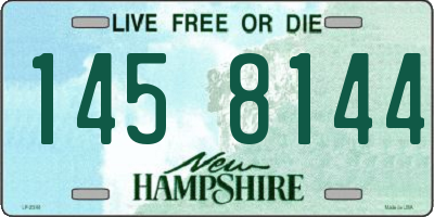 NH license plate 1458144