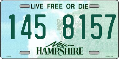 NH license plate 1458157