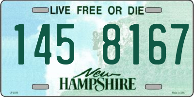 NH license plate 1458167