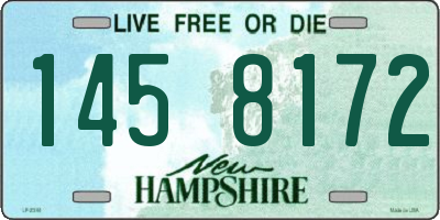 NH license plate 1458172