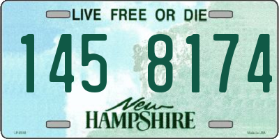 NH license plate 1458174