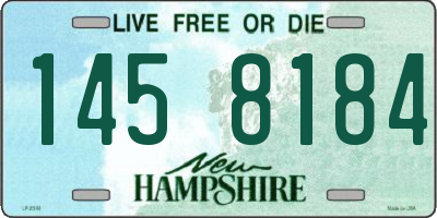 NH license plate 1458184