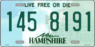NH license plate 1458191