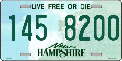 NH license plate 1458200