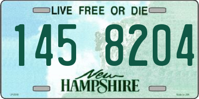 NH license plate 1458204