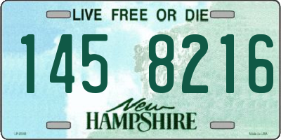NH license plate 1458216