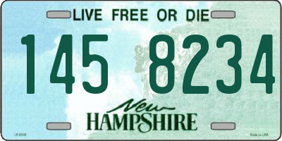NH license plate 1458234