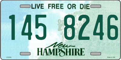 NH license plate 1458246