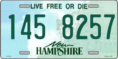 NH license plate 1458257