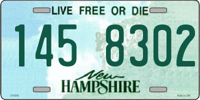 NH license plate 1458302