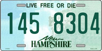 NH license plate 1458304
