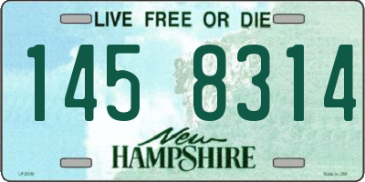 NH license plate 1458314