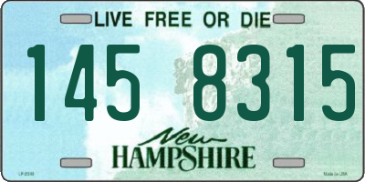 NH license plate 1458315
