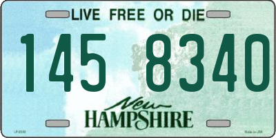 NH license plate 1458340