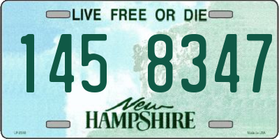 NH license plate 1458347