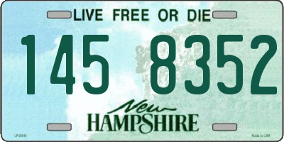 NH license plate 1458352