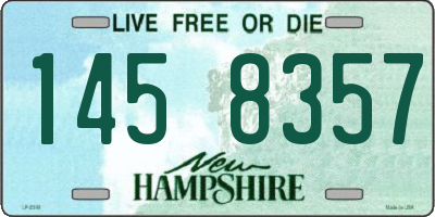NH license plate 1458357
