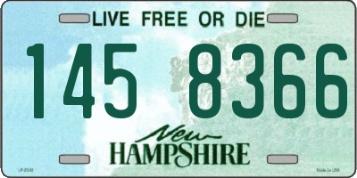 NH license plate 1458366