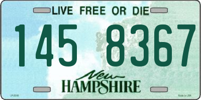 NH license plate 1458367