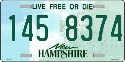 NH license plate 1458374