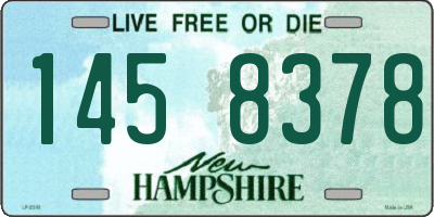 NH license plate 1458378