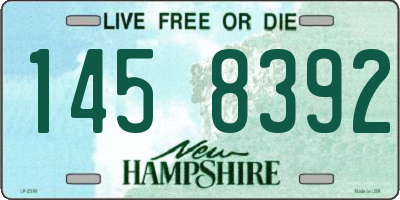 NH license plate 1458392