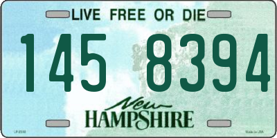 NH license plate 1458394