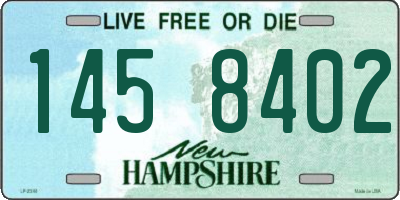 NH license plate 1458402