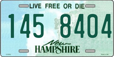 NH license plate 1458404