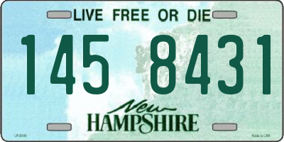 NH license plate 1458431
