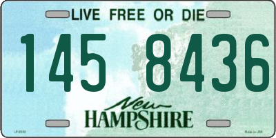 NH license plate 1458436
