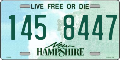 NH license plate 1458447