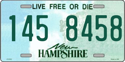 NH license plate 1458458
