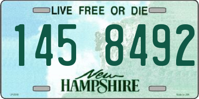 NH license plate 1458492