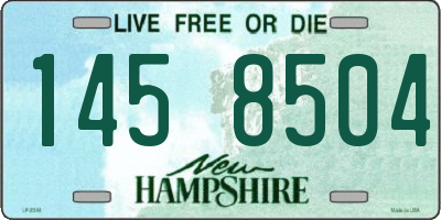 NH license plate 1458504