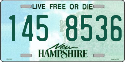 NH license plate 1458536